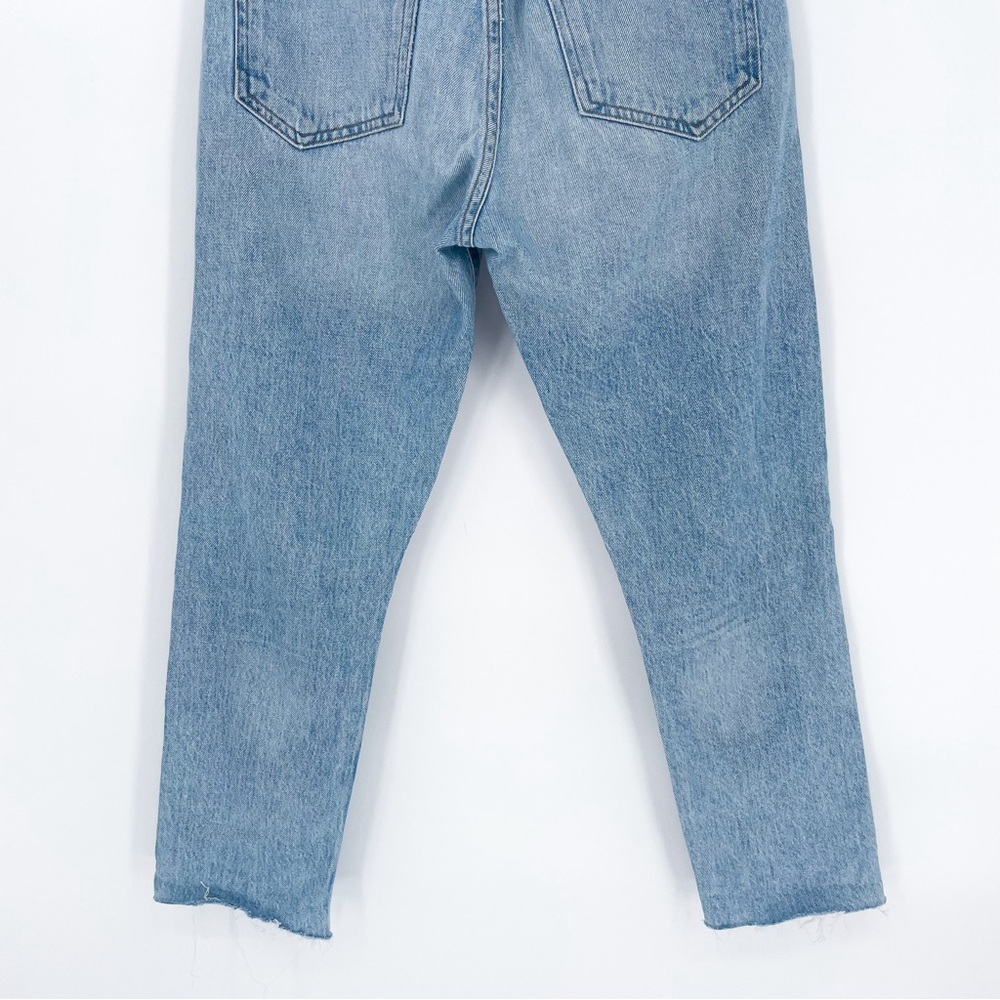 Agolde Riley High Rise Straight Leg Distressed Jeans Size 24 - Picture 7 of 12